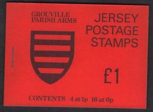 Jersey Postage Stamp Booklet Sachet 1978 Grouville Parish Arms £1 MNH - Picture 1 of 1