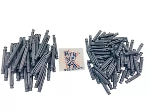 112 Knex Rare Gray Rods 2-1/4" & 1-5/16" - Standard K'nex Replacement Parts - Picture 1 of 3