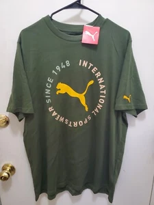 Puma Herren T-Shirt Essentials Logo "Since 1948" Tee XL grün! Neu - Bild 1 von 3