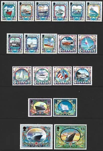 1998-2005 Guernsey Sg 785/803 Maritime Heritage Definitive Set MNH - Picture 1 of 2