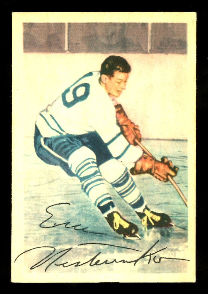 1953-54 PARKHURST NHL HOCKEY #10 Eric Nesterenko Rookie EX+ Toronto Maple Leafs - Image 1 of 2