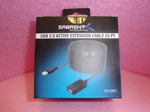 Sabrent, CB-USBXT, USB 2.0 Active Extension Cable, 32-Feet, Male to Female - Picture 1 of 7