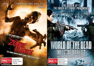 Zombie Diaries - AUN0096 and Zombie Diaries 2 - ACC0222 (Sequel) (2 x DVDs) - Picture 1 of 7