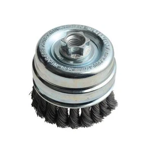 Lessmann Knoten Tasse Bürste 80mm M14x2, 0.50 Stahldraht LES484217 - Bild 1 von 1