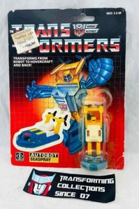 Transformers Original G1 1985 Minibot Seaspray MOSC Sealed White Border - Picture 1 of 4