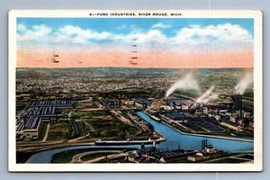 Postkarte Vintage Michigan Ford Industries River Rouge Factory - Bild 1 von 2