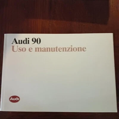 LIBRETTO USO E MANUTENZIONE AUDI 90- EDIZIONE 1987 - - Immagine 1 di 2