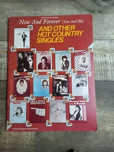 Now and Forever and Other Hot Country Singles 1986 Song Book Sheet Music - Picture 1 of 10