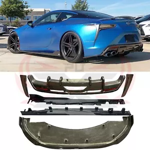 Kit de carrocería de fibra de carbono faldones laterales delanteros difusor trasero para Lexus LC500 LC500H - Imagen 1 de 13