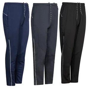 Men Jogging Bottom Side Single Bone Style Pants Jogger Sweatpants with Pockets - Picture 1 of 5