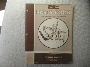 1955 Massey Harris Ferguson H-BO disc harrow parts book catalog manual - Picture 1 of 4