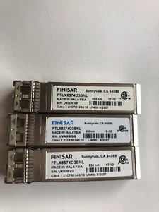 Lot 3x FTLX8574D3BNL used tested SR 10Gbs tranceivers - Picture 1 of 1