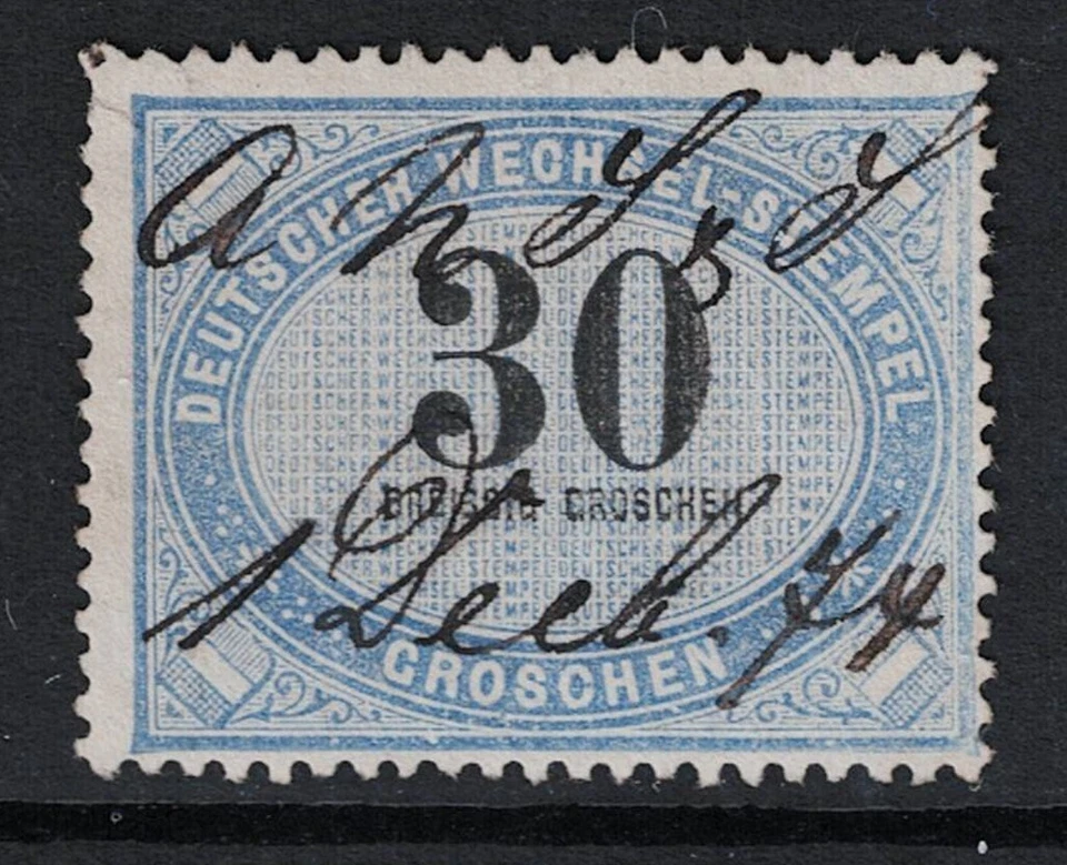 Sello de ingresos de bolsa azul de Alemania 30 g usado - S25720 Foto 1 de 1