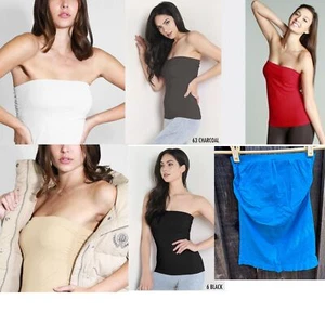 Nikibiki Tube Top Shirring Ruched Seamless Choose the Color Made in USA One Size - Picture 1 of 21