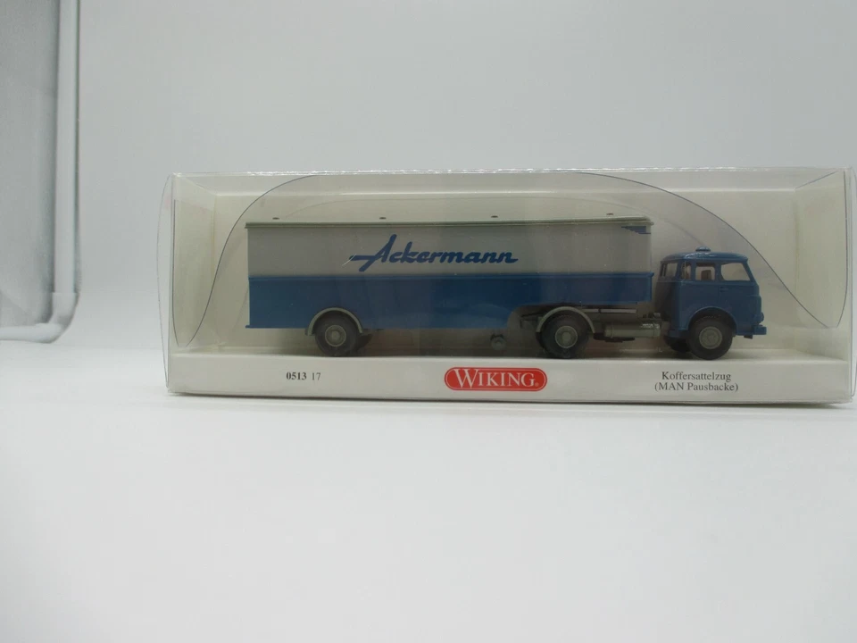Wiking: Suitcase Semi-Truck MAN 'Pausbacke' Ackermann No.0513 17 (SSK6)* - Image 1 of 1