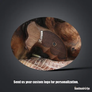 Customizable Ksd Branded J Frame Round Butt Models Compatible KSD Walnut Grip - Picture 1 of 5