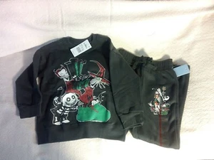 Boys Girls Nightmare Before Christmas Kids Lock Shock Barrel Sweatshirt Pant set - Picture 1 of 2