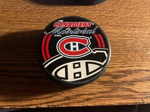 MONTREAL CANADIENS HOCKEY OFFICIAL PUCK MADE IN SLOVAKIA GREAT FOR AUTOS - Picture 1 of 2