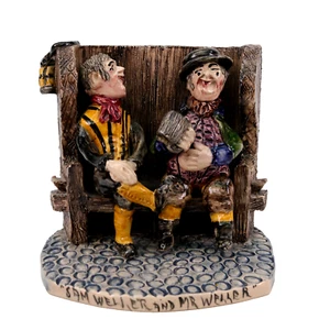 Will Young Pottery Drinking Partners Sam Weller and Mr Weller Ale Beer Pub h14cm - Picture 1 of 12