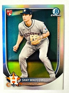 Bowman Chrome Shay Whitcomb 2025 refractor logotipo rojo RC #47 ¡Redención Astros! - Imagen 1 de 3