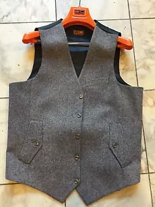 NWT Steven Land Casual Dress Multi Color Men's Vest 100% Wool Size 40 - Picture 1 of 6