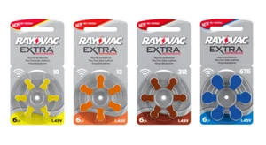120 batterie per apparecchi acustici Rayovac batteria a bottone tipo AU10 PR70 ZL4 - Foto 1 di 6