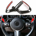 Real Black Dry Carbon Fiber Steering Cover Trim Fit For Bmw F80 F82 M3 M4