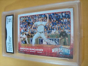 Madison Bumgarner Giants 2015 Topps Serie Mundial # 188 Clasificado 10 - Imagen 1 de 1