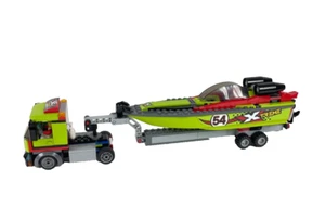 LEGO Set 60254 RACE BOAT TRANSPORTER - 100% - Picture 1 of 11
