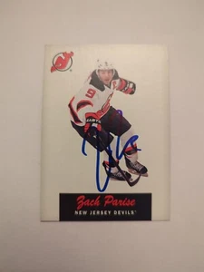 ZACH PARISE Signed Autographed New JERSEY DEVILS Card - Picture 1 of 2