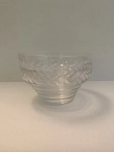 2 Vintage 4.5” Wide Dessert Bowls Clear Glass - Picture 1 of 10