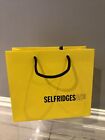 Genuine Selfridges Small Shopping/Gift Carrier Bag Size L25cm x H22cm