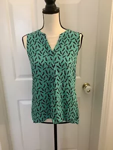 Crown Ivy Womens Petite XS Top Chili Pepper Novelty Print V-Neck Blouse SZ PM - Picture 1 of 4