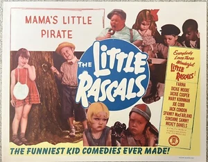 ORIGINAL 1934 Movie Lobby Title Card THE LITTLE RASCALS “MAMA’S LITTLE PIRATE” - Picture 1 of 1