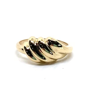 Lady's Gold Ring 14K Yellow Gold 3.4g Size:6.5 (EPJ024258) - Foto 1 di 6