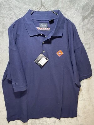 NWT Ping Collection Golf Polo Mens Size L Blue 100% Cotton Sparks Embroidered - Image 1 of 4