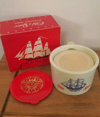 Shulton Vintage Old Spice Rasierseife & Becher Neu & unbenutzt verpackt. Made In England - Bild 1 von 4