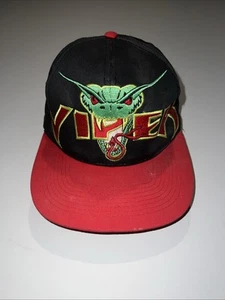 Vintage 1996 Six Flags “Viper” Hat Cap Adjustable Black, Red, Green & Yellow - Picture 1 of 3