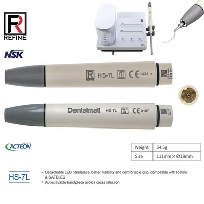 Escalador ultrasónico dental refinado pieza de mano Satelec ACTEON Newtron compatible con LED Foto 1 de 4