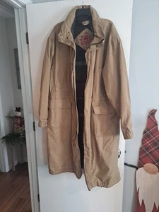 Abrigo forrado con manta larga para hombre The Territory Ahead talla XL marrón país - Imagen 1 de 9