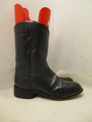 Justin Junior 3024Y Roper Vaquero Western Azul Oscuro Botas Jóvenes Niños Talla 1 D Foto 1 de 4