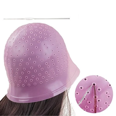 Nano Absolute Silikon Strähnenhaube Stränchenhaube E-013 Pink