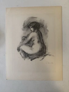 Litografía firmada por Renoir Femme Nue Assise nº 17 mujer desnuda sentada 1904/1906 - Imagen 1 de 11