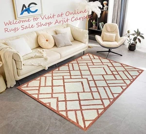Abstract Hand Tufted Rug Area, Blended Yarn wool, Indoor area , Living Room - Bild 1 von 9