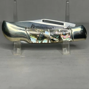 Remington Collectors Series Lockback Knife, Genuine Abalone Handles N-93 - Picture 1 of 7