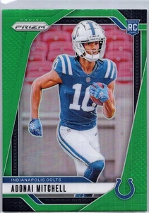 2024 Panini Prizm - Rookies Adonai Mitchell #303 Green Prizm (RC) - Picture 1 of 2