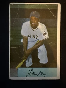 1954 Bowman Willie Mays #89 Giants Poor MVP HOF VINTAGE 1950S Legend Low Grade - Picture 1 of 9