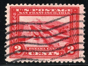 Stamp USA (circa 1913) Panama Pacific Exposition 2¢ Padro Miguel Locks SC#398 - Picture 1 of 2