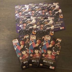 LOTTO 9 confezioni di sangue reale One Piece TCG inglese OP-09 Imperatori nel nuovo mondo - Foto 1 di 7