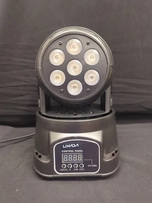  Cabezal móvil de luz de DJ Lixada, cabezal móvil mini luz de escenario RGBW Foto 1 de 4